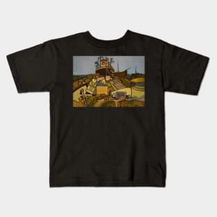 Dungeness Beach Fishing Boats Kent Kids T-Shirt